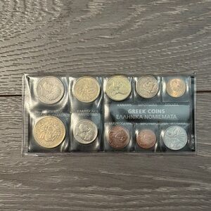 Greece Mixed Full Greek Coin Set 10pcs Drachma Pre-Euro Pre-2002